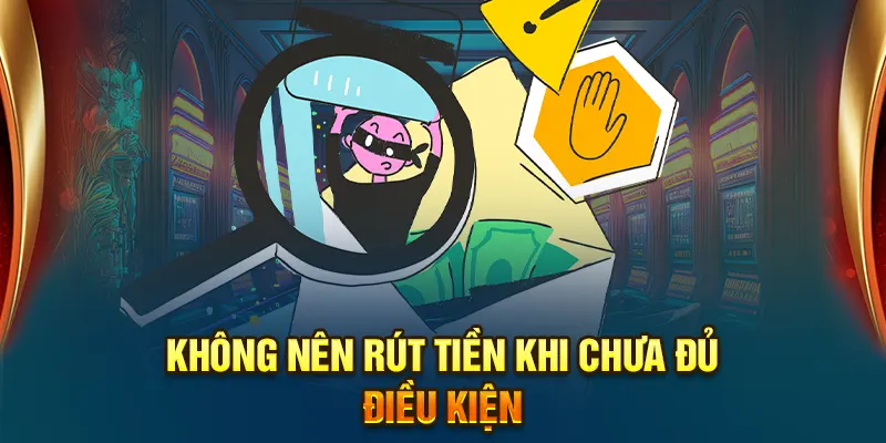 Không nên rút tiền khi chưa đủ điều kiện